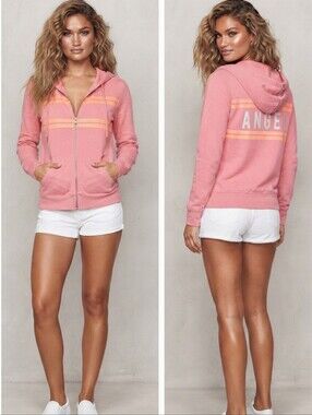 Victoria's Secret Angel Collection Front Zip Hoodie Long Sleeves Sweater Size XS
